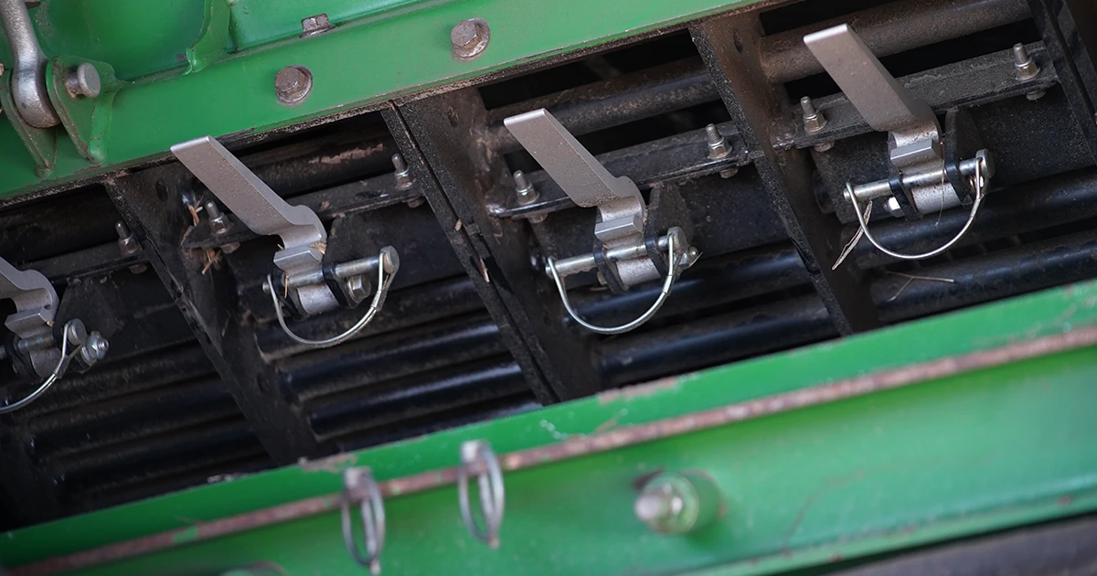 Razors Edge in John Deere combine